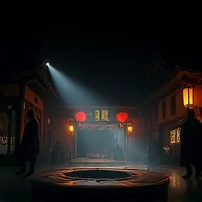 干涸河床上残留的旧桥墩